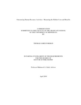 Outsourcing dissertation pdf