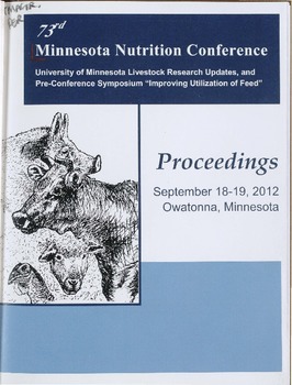 Minnesota Nutrition Conference 73. Front Matter Minnesota Nutrition Conference 73. Front Matter