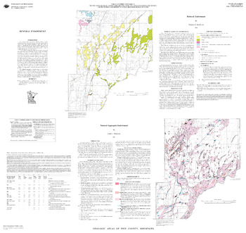 Pine County Gis Map C-13: Geologic Atlas Of Pine County, Minnesota [Part A]