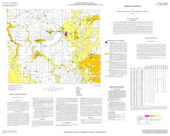 Pope County Minnesota Gis C-15 Geologic Atlas Of Pope County, Minnesota [Part A]