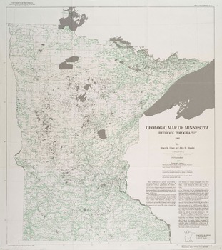 S-15 Geologic Map Of Minnesota, Bedrock Topography